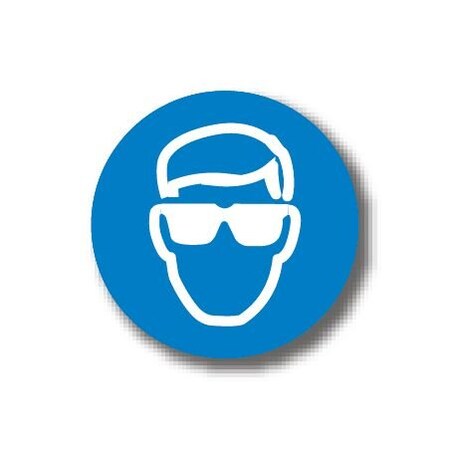Ergomat 30in CIRCLE SIGNS - Eye Protection Required DSV-SIGN 900 #0503 -UEN